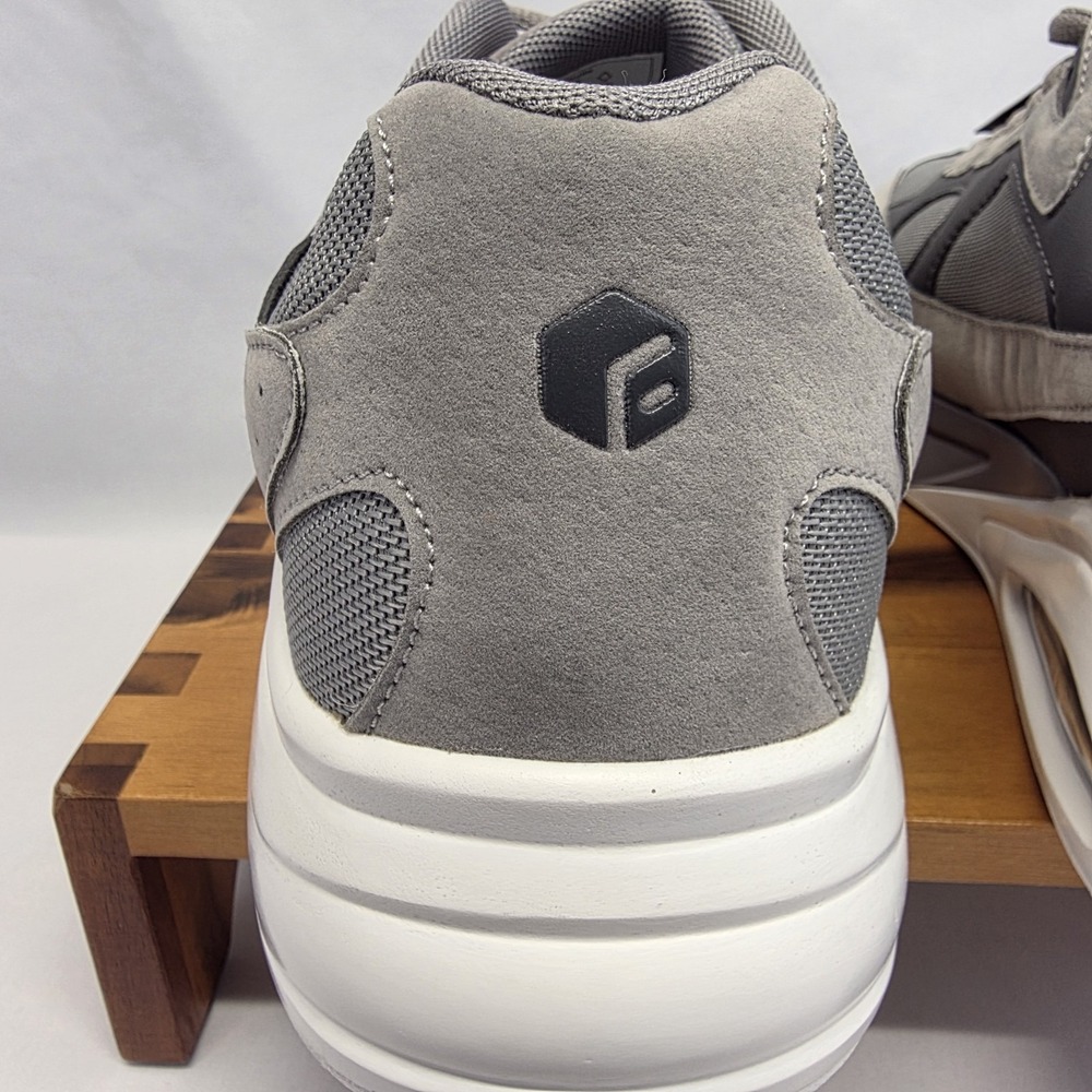 FitVille Marca Arch & Heel Support Wide EW Men's Size 12 White Gray AERAM - Picture 5 of 11